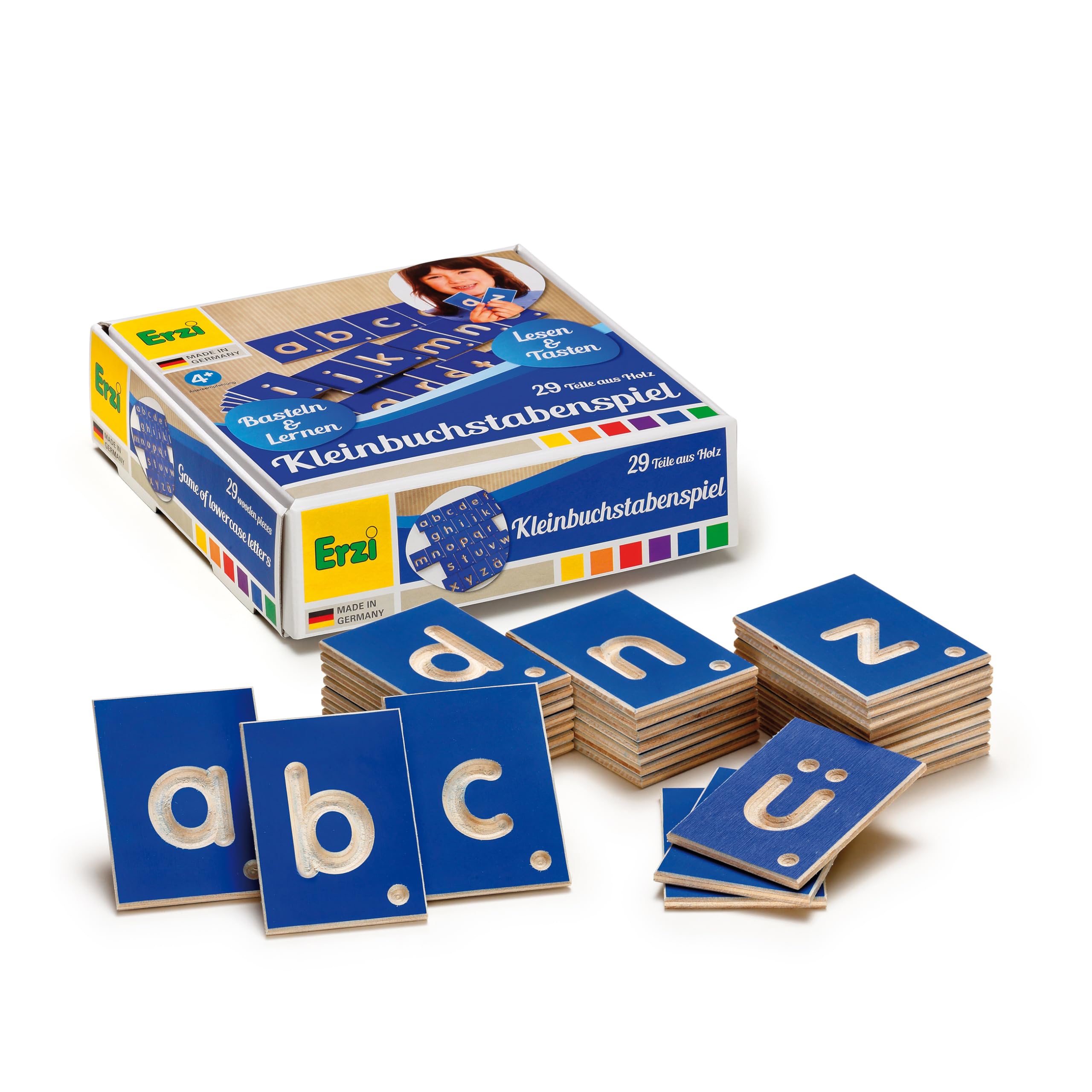 Erzi Educational Game Lowercase Letters German Wooden Toy