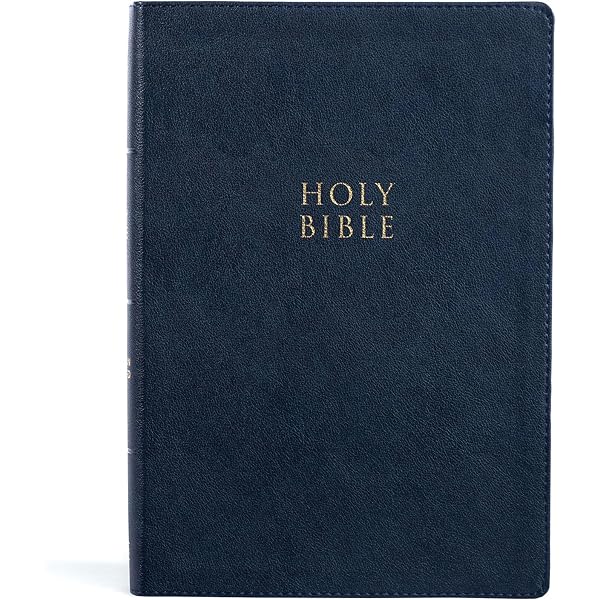 CSB Super Giant Print Reference Bible, Navy LeatherTouch, Indexed