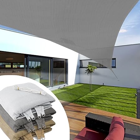 Casa Pura Sonnensegel, dreieckig, 3 x 3 x 3 m, Grau