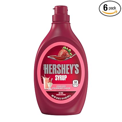 Hershey's strawberry syrup 22 fo 12ct (034000318001)