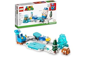 LEGO Super Mario Ice Mario Suit and Frozen World Expansion Set 71415, Collectible Buildable Game with Figure Costume Plus Cooligan and Goomba Enemy Figures