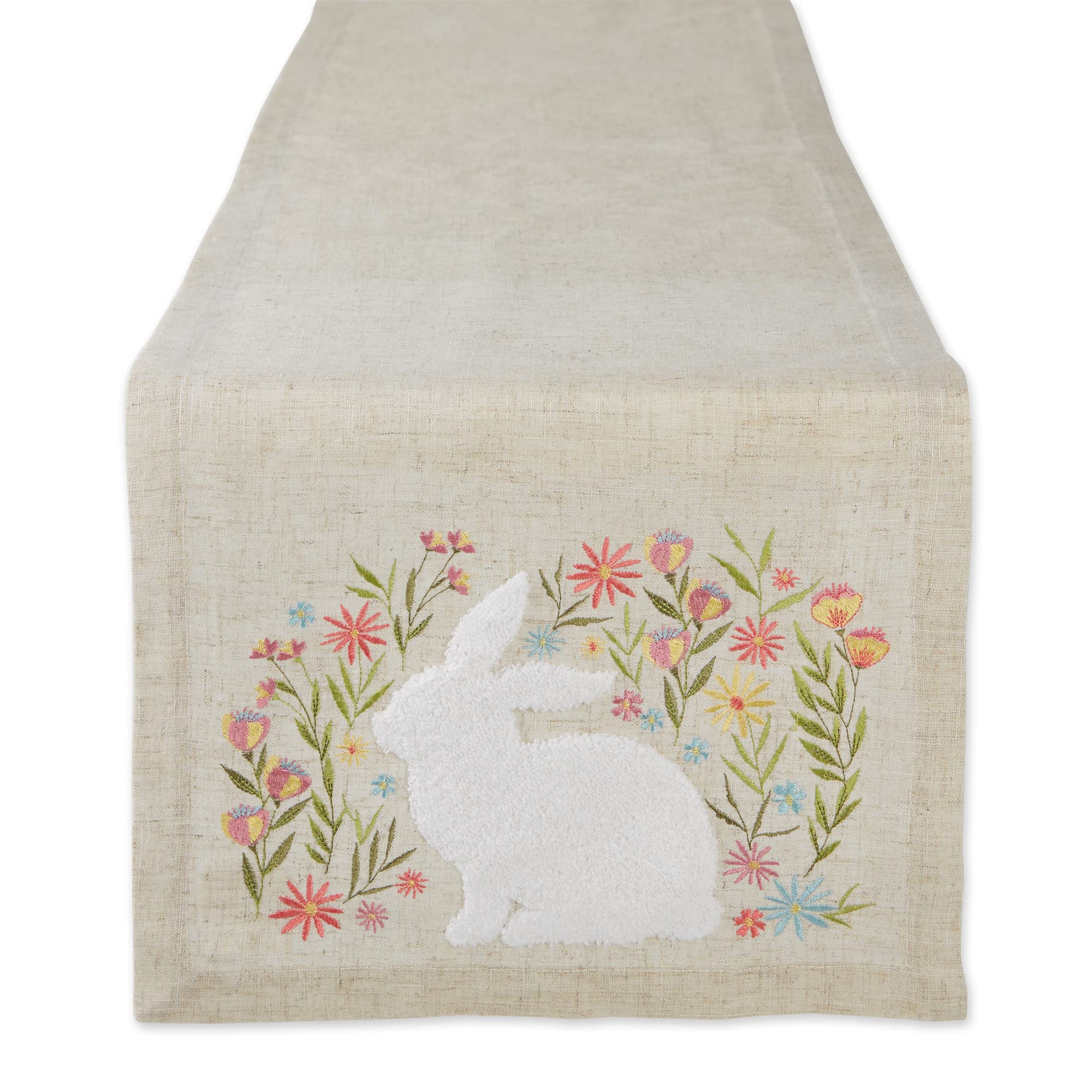 Photo 1 of **Similar item - See clerk photos for actual design**
DII Spring Bouquet Tabletop Collection, Decorative and Versatile, Table Runner, 14x108, Bunny