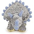 goDog Dinos Squeaker Plush Dog Toy with Chew Guard Technology - Soft & Durable, Chew Resistant & Tough Reinforced Seams - Mul