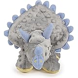 goDog Dinos Squeaker Plush Dog Toy with Chew Guard Technology - Soft & Durable, Chew Resistant & Tough Reinforced Seams - Mul