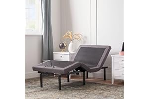 LUCID L300 Adjustable Bed Frame - Head and Foot Incline - USB - Wireless Remote - Easy 2 Person Assembly - Quiet Motor - Relax - TV - Working - Reading - Ergonomic - Electric Bed Base - Twin XL Size