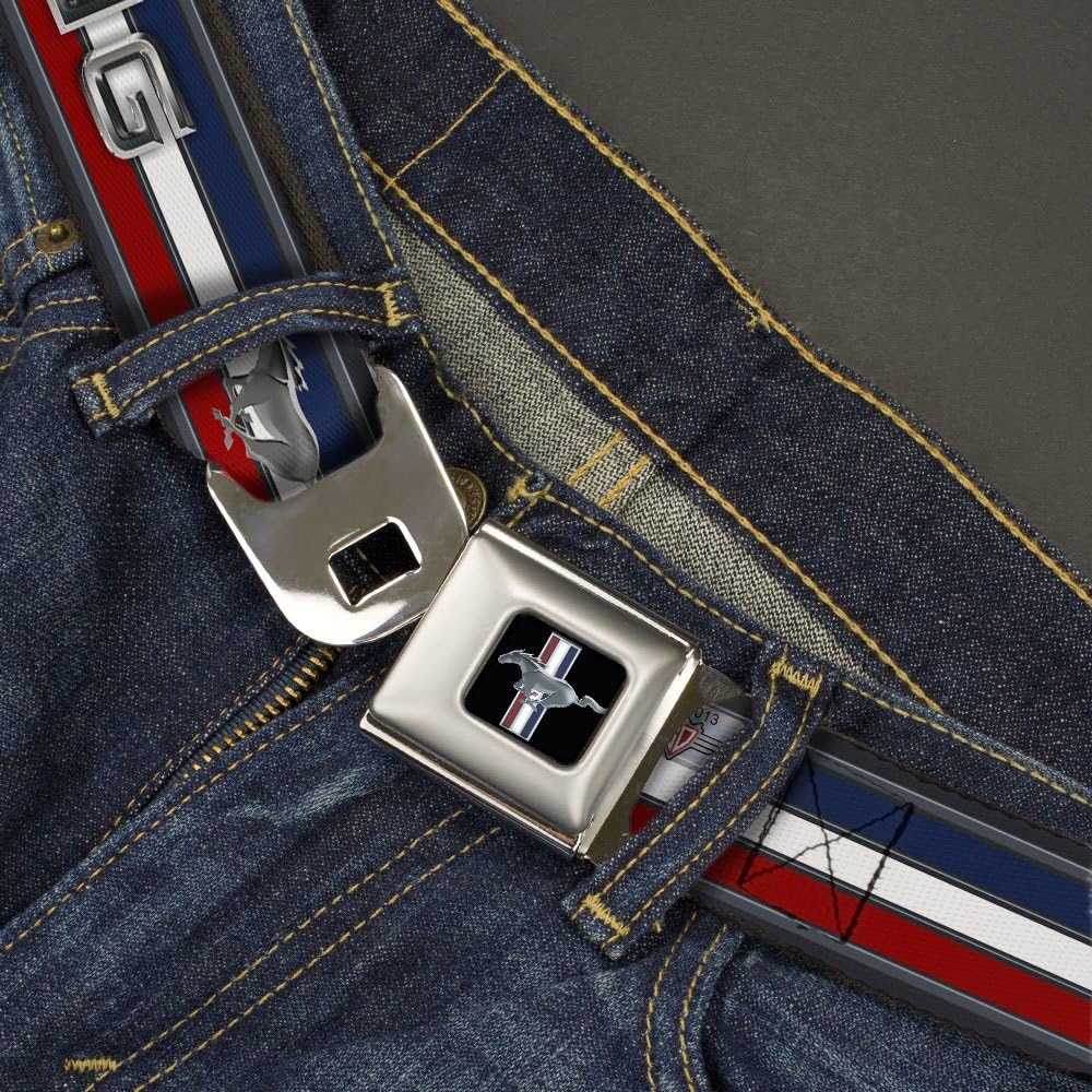 Buckle-Down Seatbelt Belt Mustang Regular: Clothing