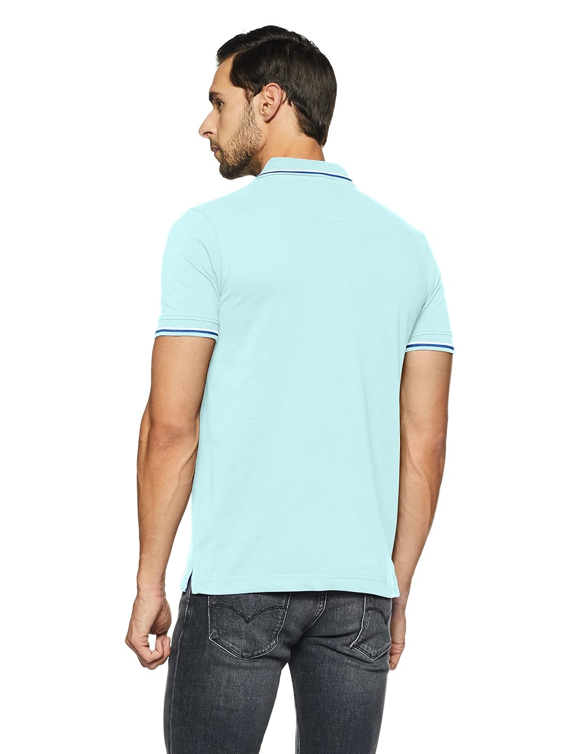 hanes men's solid regular fit polo