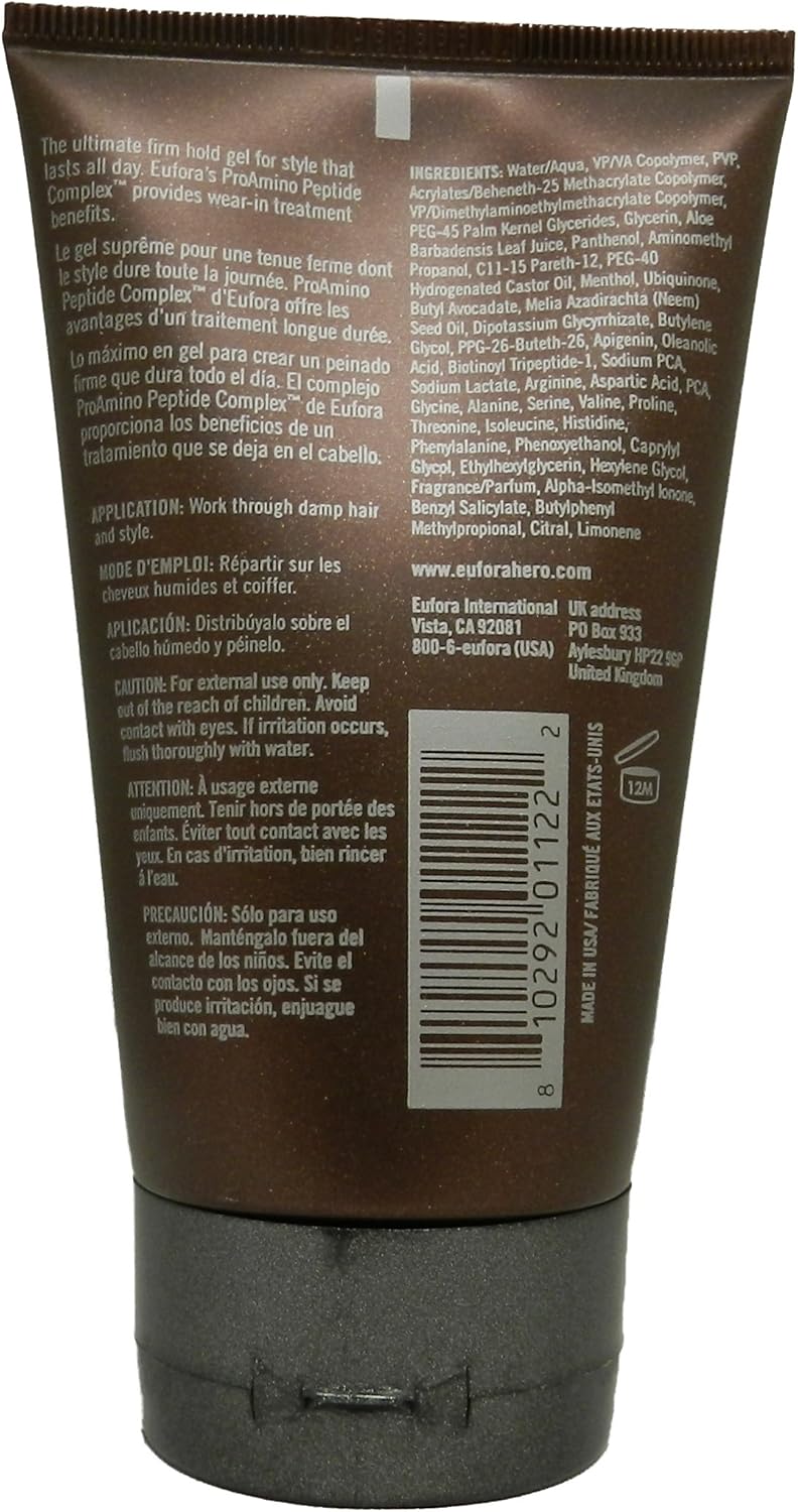 Amazon Com Eufora Hero For Men Firm Hold Gel 4 2 Ounce Health