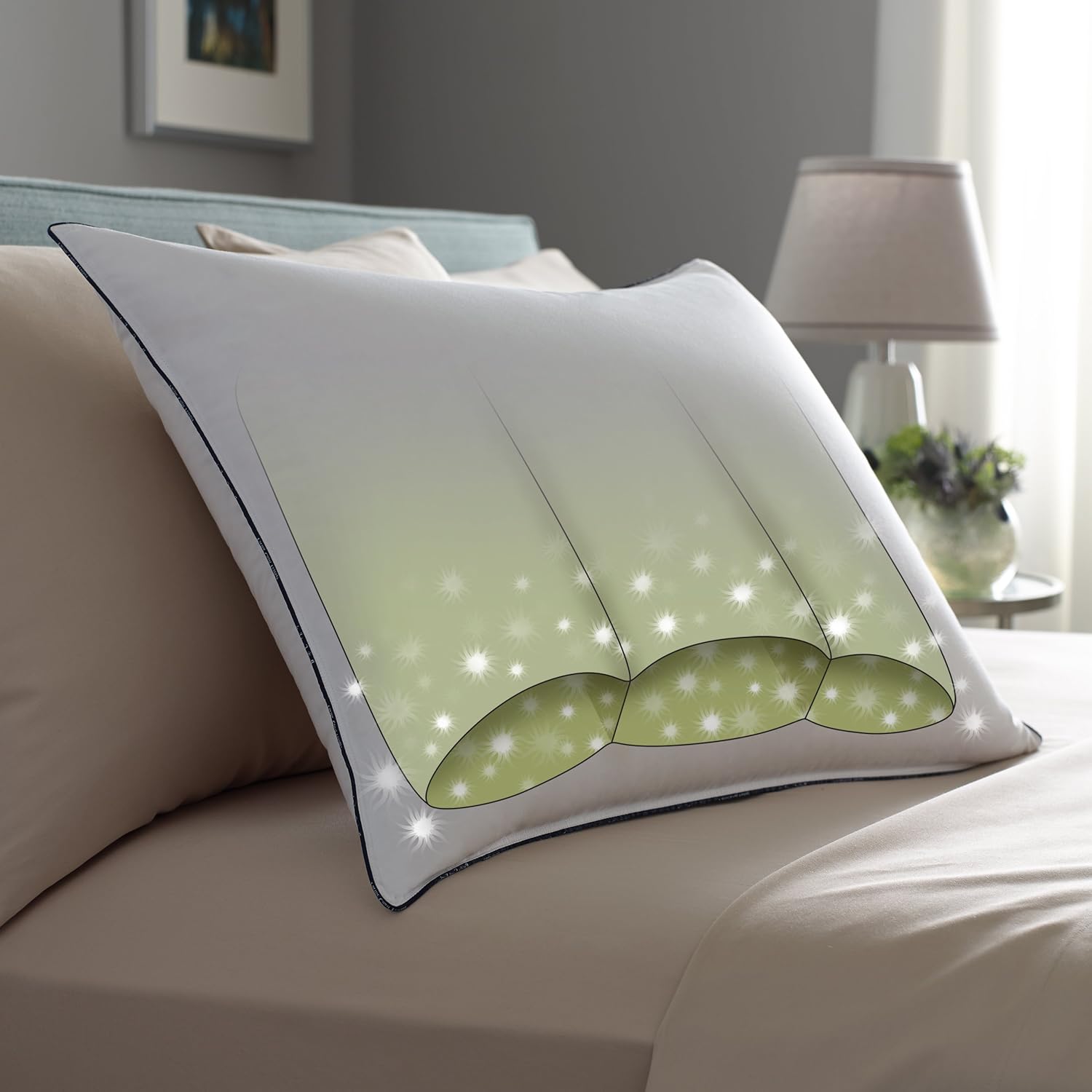 Pacific Coast Tria All Down Pillow 500 Thread Count 600 Fill Power