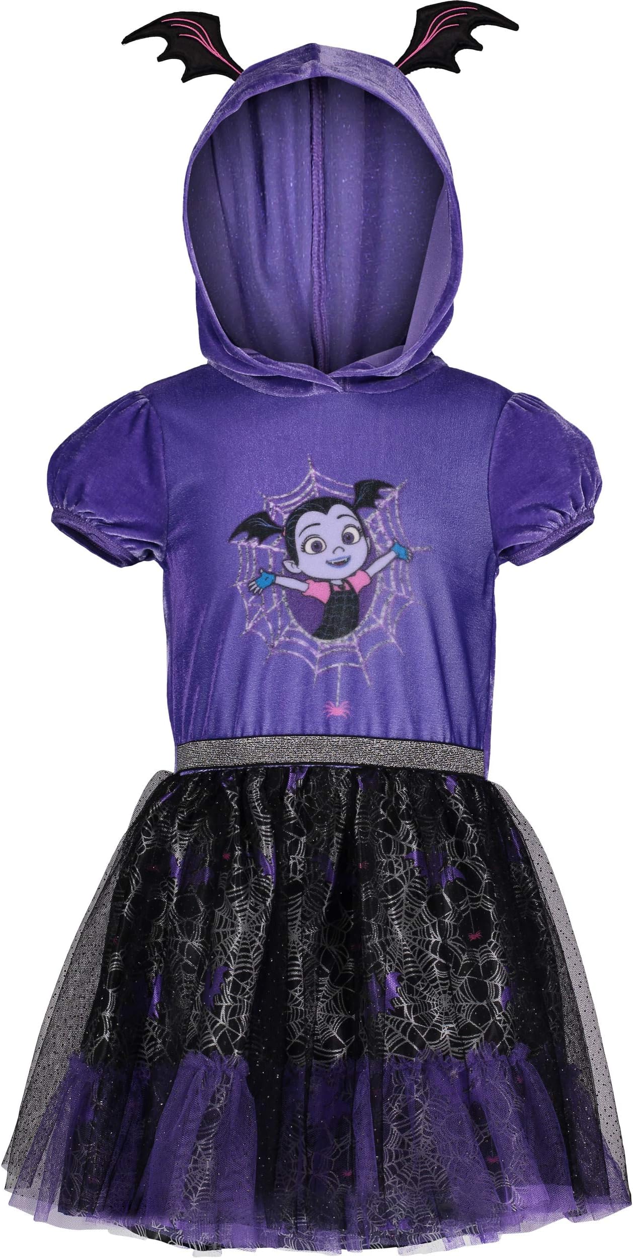 Disney Vampirina Toddler Girls' Costume Hoodie Ruffle Tutu Dress