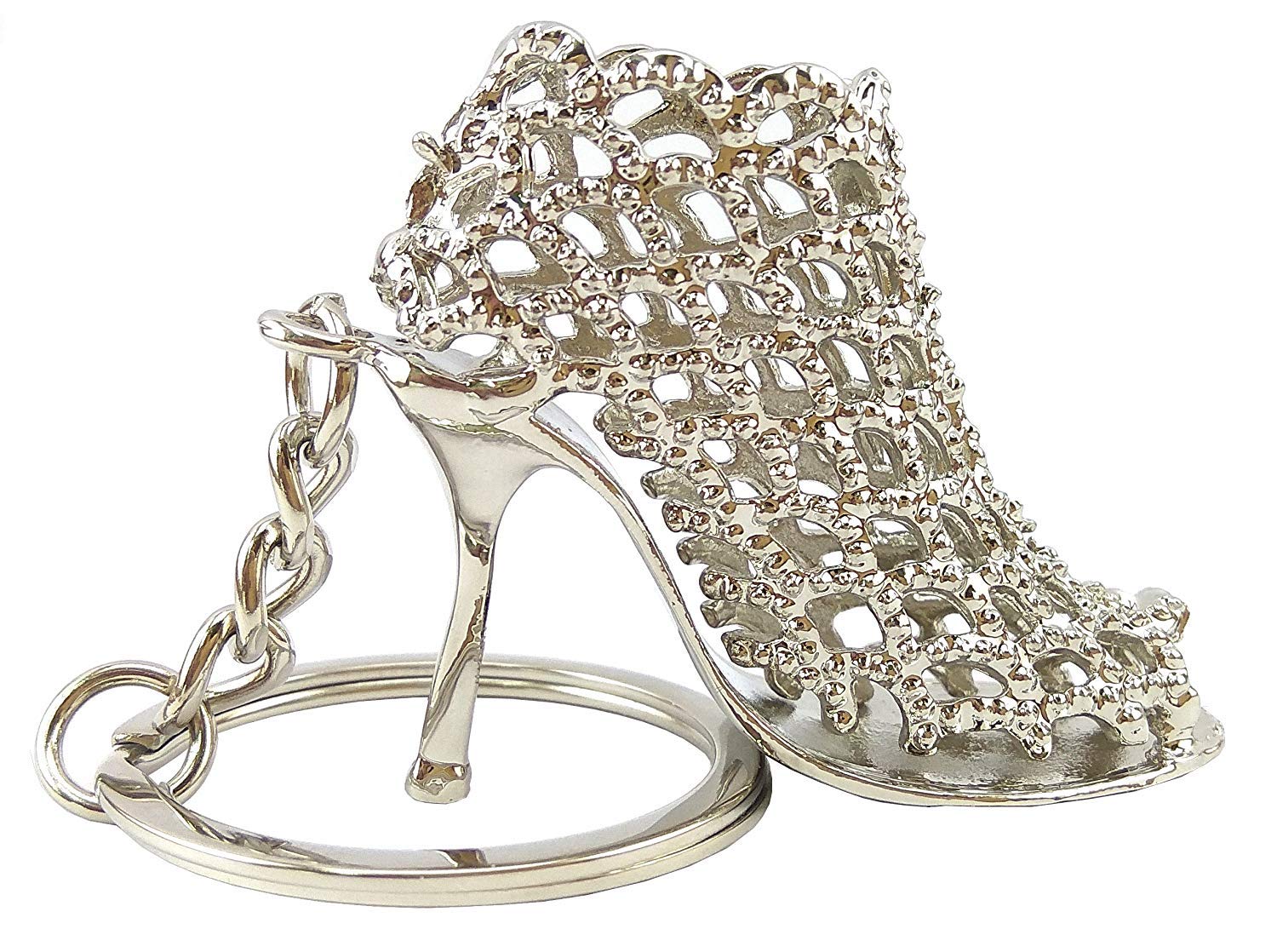 amazon silver high heels