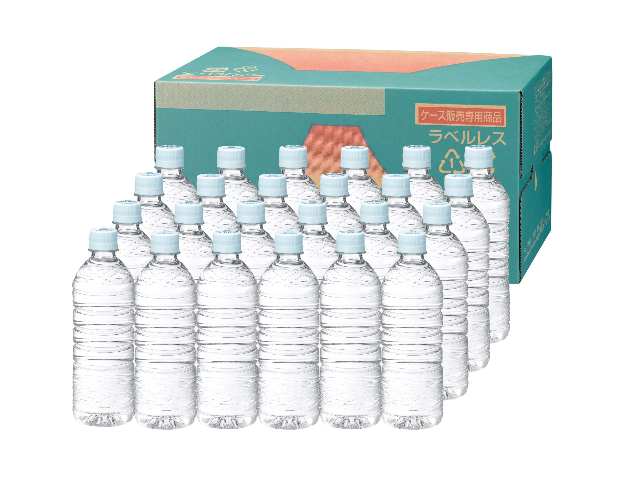 富士清水 ラベルレスエコ富士山のバナジウムシリカ天然水 500ml×48本の商品画像