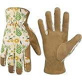 HANDLANDY Women Safety Work Gloves Utility Touch Screen Working Grip Glove for Yardwork Gardening Breathable Mechanic Gloves