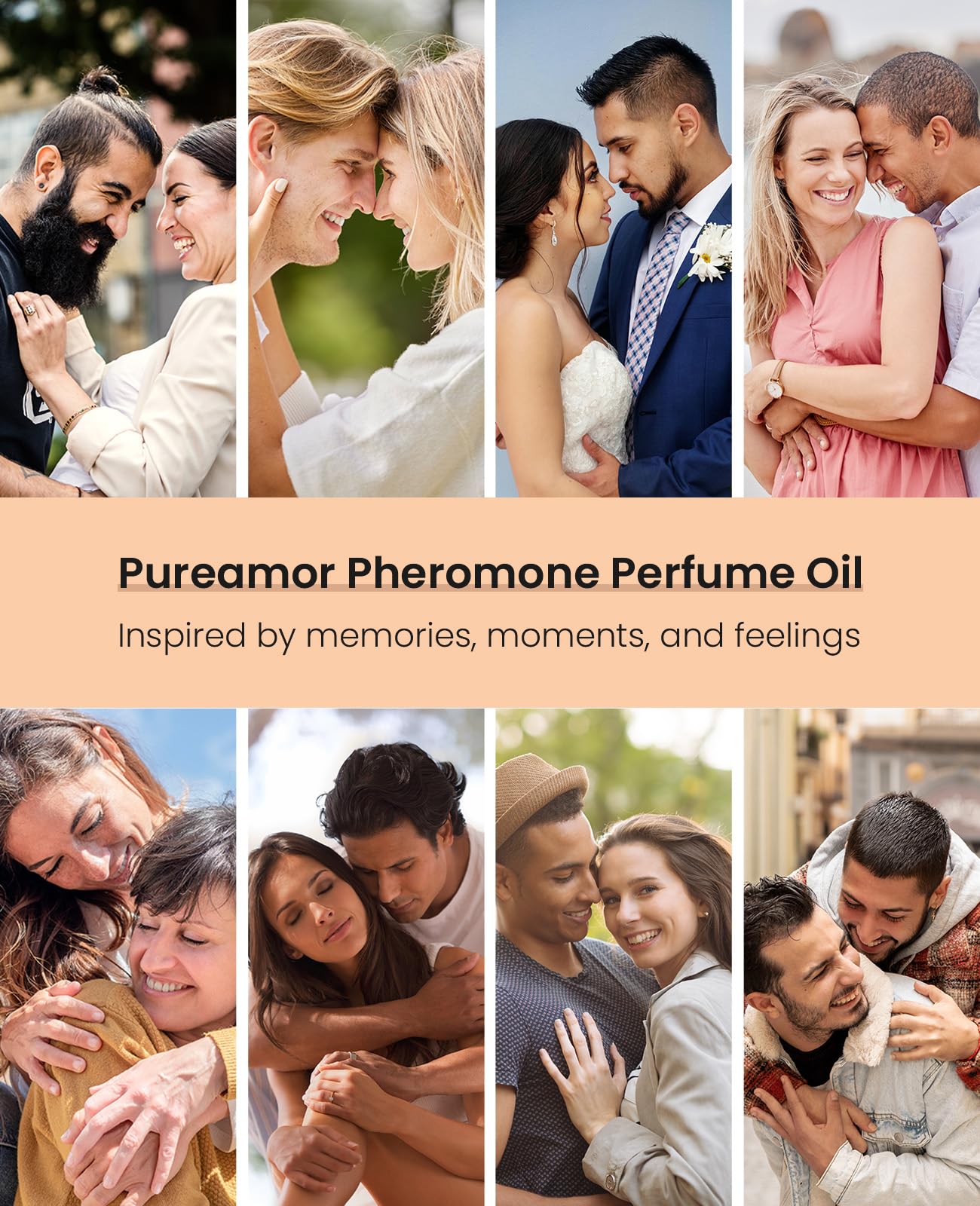 Pheromones Perfumes for Women, No. 54 Vanilla Cream Scent, Vanilla Perfume Oil, Enhanced Scents Pheromone Perfume for Woman, 0.34fl./10ml Gourmand Parfum, Travel Size Perfumes for Women,Made in USA