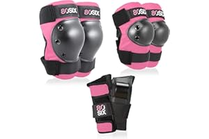 80Six Kids Multi-Sport Pad Set with Wristguards, Elbow Pads, and Knee Pads, Designed by Industry Leading Brand Triple 8