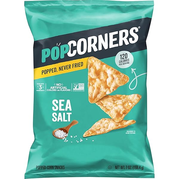 POPCORNERS SEA SALT, 7 OZ