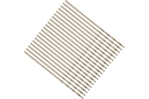 PATIKIL 1/32" Drill Bit 0.8mm, Jobber Straight Shank M35 Cobalt 5% High-Speed Steel 135° Gold Finish for Stainless Steel Hard