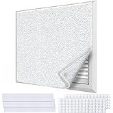 Demiwise MERV 8 Air Vent Filters Kit 20x100 Inch|Cut to Fit (60+ Filters) Filter Material,High-Grade Electrostatic Filter Media with 48 Hooks for Home Floor, Ceiling, HVAC Furnace Vents & Grilles