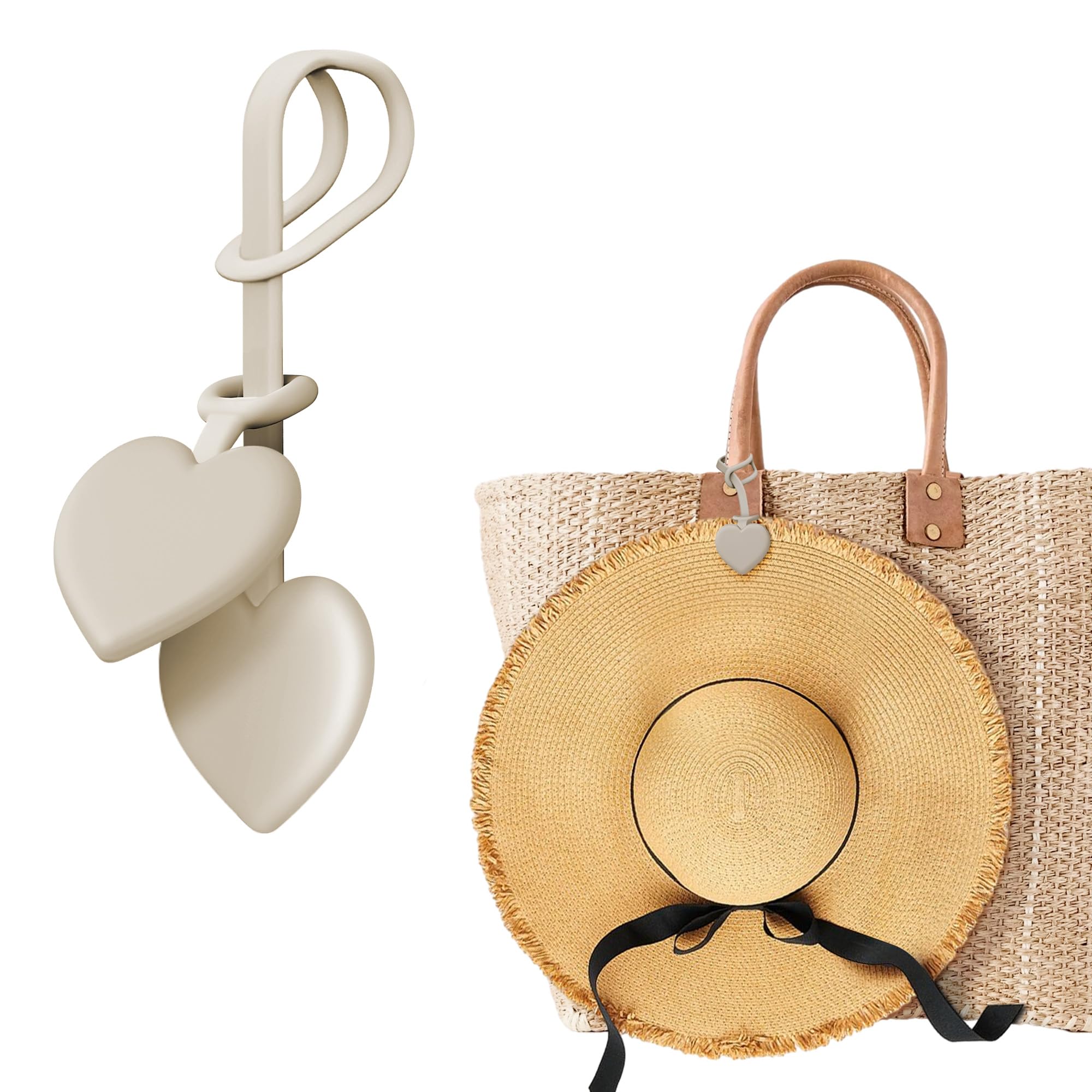 Photo 1 of ***DIRTY*** Nearockle Magnetic Hat Clip for Travel on Bag, 2026 Latest Silicone Hat Clip Adjustable Sunhat Holder for Backpack, Luggage, Cruise Beach Vacation Essentials (Light Brown)