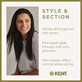 Kent Handmade 190mm Tail Comb A 8T Cellulose Acetate Fine Hair Sectioning view 5
