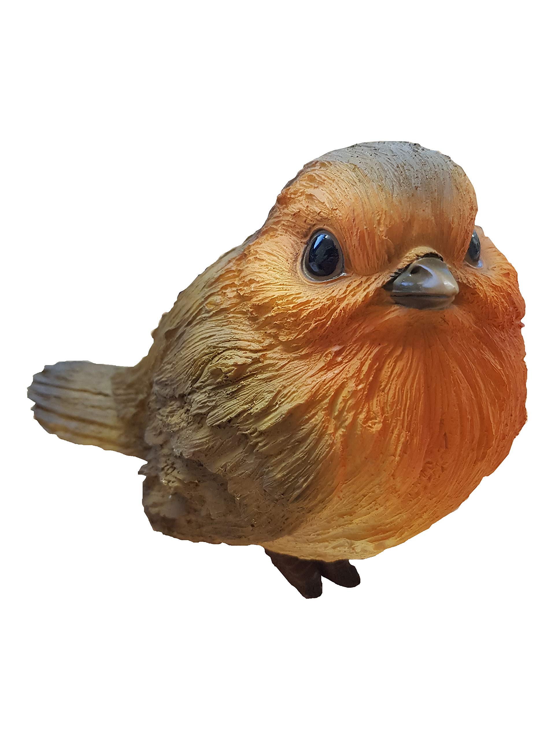 Wood Life Traditional Robin | Highly Detailed Frost Resistant Resin Home or Garden Ornament | WL-GFRB-D