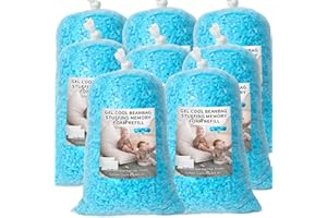 JECQBOR Bean Bag Filler, 40 lbs Shredded Memory Foam Filling, Soft Pillow Stuffing Bean Bag Refill Foam for Couch, Cushion, Stuffed Animals, Dog Bed, Arts Crafts