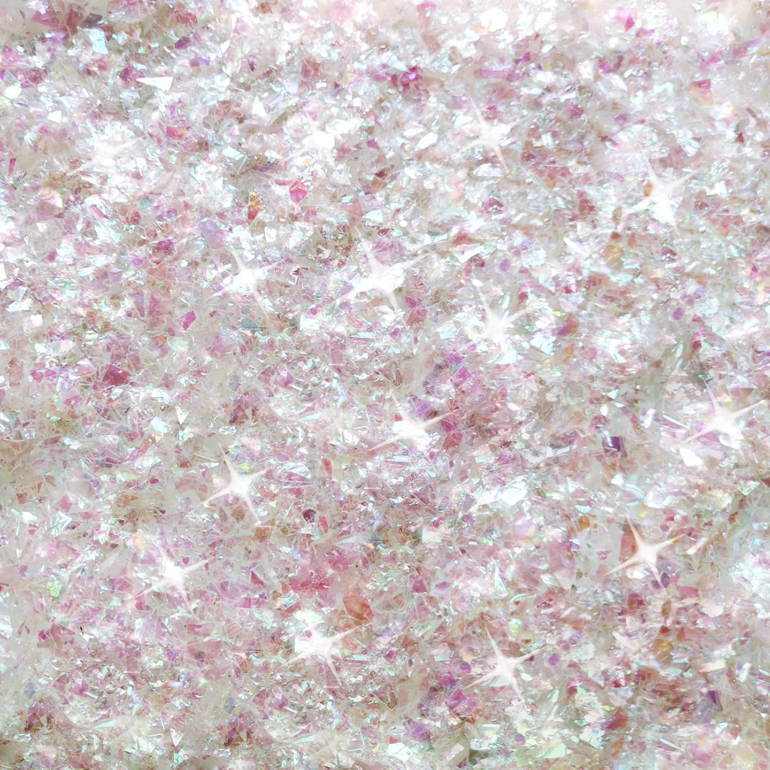 Artificial Snow - Christmas Artificial Snow, Fake Snow Decoration, Twinkles Snowflake Made from Irregular Flakes of PET, for Christmas Decorating, AB-Color, 150G