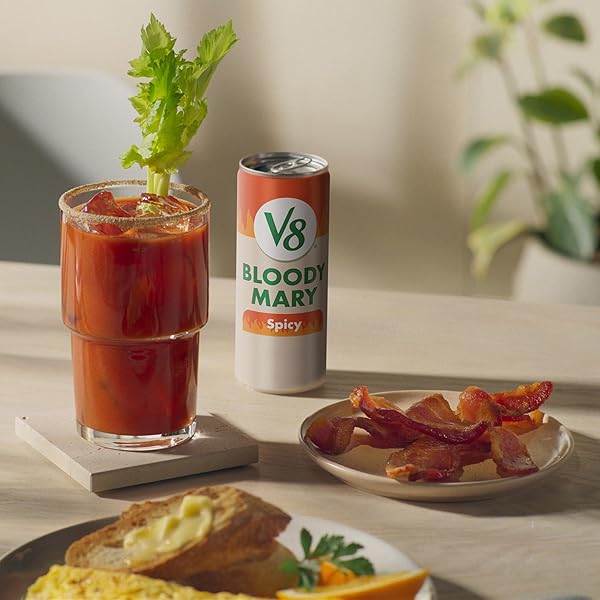 V8 BLOODY MARY SPICY MIX, 8 FL OZ CAN (PACK OF 6)