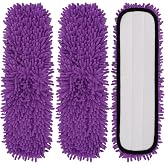 Pet System Microfiber Sweeping Mop Pads for Bona Mop &amp; Multi-Surface Floors, Reusable18 Inch Washable Cleaning &amp; Dusting Pads, Attracts &amp; Picks Up Pet Hair - 3 Pack