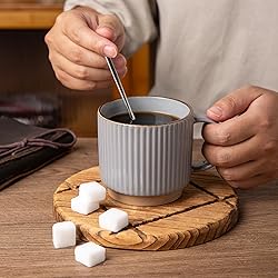 GBHOME 15OZ Stackable Coffee Mugs, Ceramic Coffee