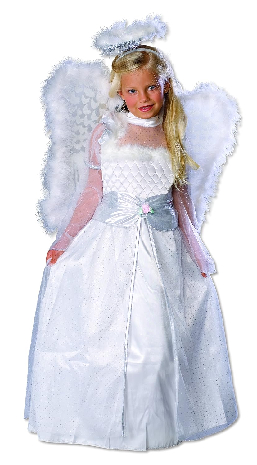 DERAYEE Kids Angel Costume - Large Size For Dress-Up, Holidays, Or Plays