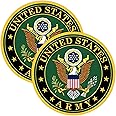 eDesign 2-Pack United States Army Vinyl Sticker Decal - 4 Inches - Us Army Military Stickers and Decals for Car Truck Van Window Bumper Laptop Tablet Cup Tumbler Water Bottle and Any Smooth Surface