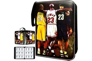 COYORO Basketball Card Binder, Trading Card Binder 9 Pocket with 50 Removable Sleeves Fits 900 Sport Cards, 3 Ring Card Holder Binder with Zipper, Collector Storage Album