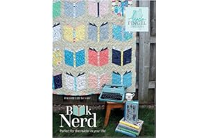 Angela Pingel Designs- Book Nerd Quilt Pattern, Finished Size 54" x 66"