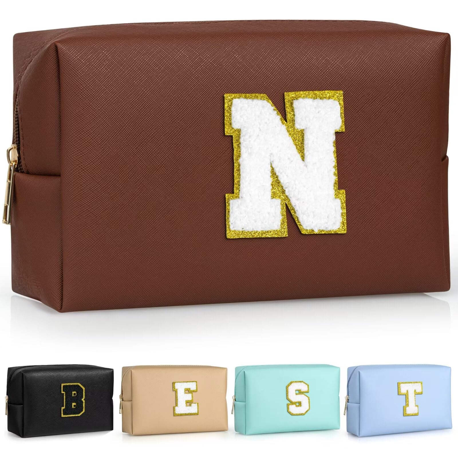 TOPEAST Preppy Stuff Cute Makeup Bag Small Cosmetic