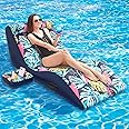 LUSVNEX Pool Float Lounger, Inflatable Floating Chair