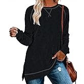 Aokosor Tunic Tops for Women 2025 Long Sleeve Shirts for Leggings Loose Fit Sweaters