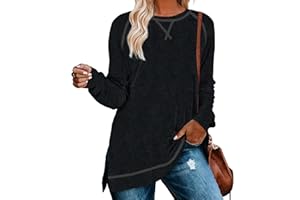 Aokosor Tunic Tops for Women 2025 Long Sleeve Shirts for Leggings Loose Fit Sweaters