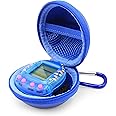 CASEMATIX Blue Clip-On Toy Travel Case Compatible with Tamagotchi On Virtual Interactive Pet Game, Giga Pets AR and More Digital Pets, Case Only