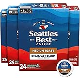 Seattle’s Best Coffee, Medium Roast K-Cup Coffee Pods, Breakfast Blend, 100% Arabica, 4 Boxes (96 Pods Total)