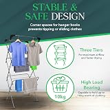 SIC 3 Tier Clothes Airer, 15m Drying Space, Foldable Indoor/Outdoor Rack view 5