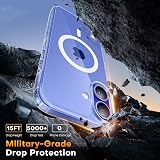 TAURI Magnetic iPhone 16 Case 6.1 Clear MagSafe Shockproof Military Grade HD view 5