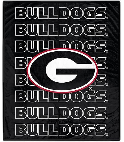 Uga Merch NCAA Georgia Bulldogs Fleece Throw Blanket 50