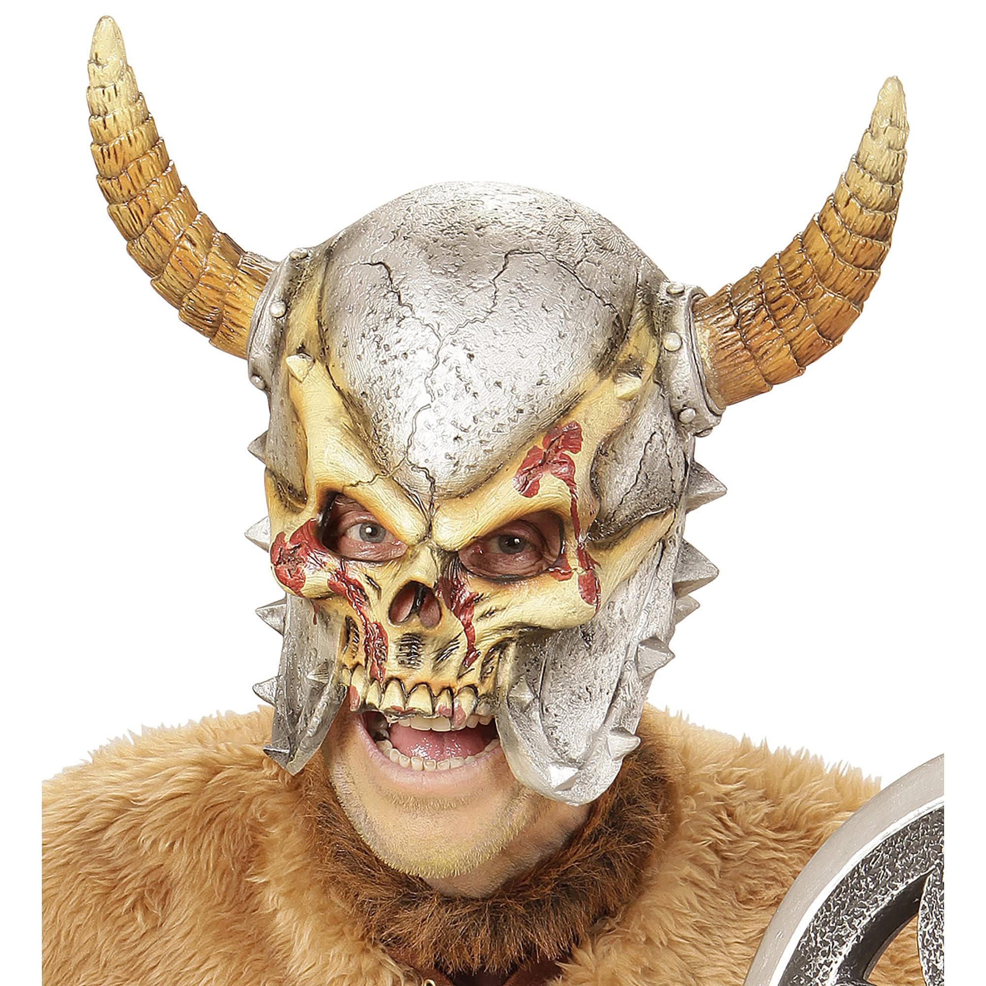 Saurion Head Mask Skeleton Monster Halloween Fancy Dress Accessory
