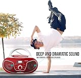 Roxel RCD-S70BT Portable Boombox CD Player with Remote Red view 6