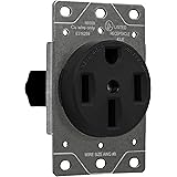 ENERLITES 50 Amp Range Receptacle Outlet for RV and Electric Vehicles, NEMA 14-50R, 3- Pole, 4 Wire (8, 6, 4 AWG Copper Only)