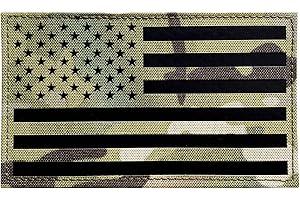 jujupups 3x5 inch Large Infrared IR US USA American Flag Patch Tactical Vest Patch Hook-Fastener Backing
