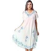 Riviera Sun Cold Shoulder Ombre Casual Sundress for Women