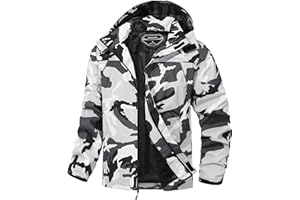 MAOYSSEN Outdoor Men's Waterproof Raincoat Windbreaker Lightweight Rain Jacket with Detachable Hood