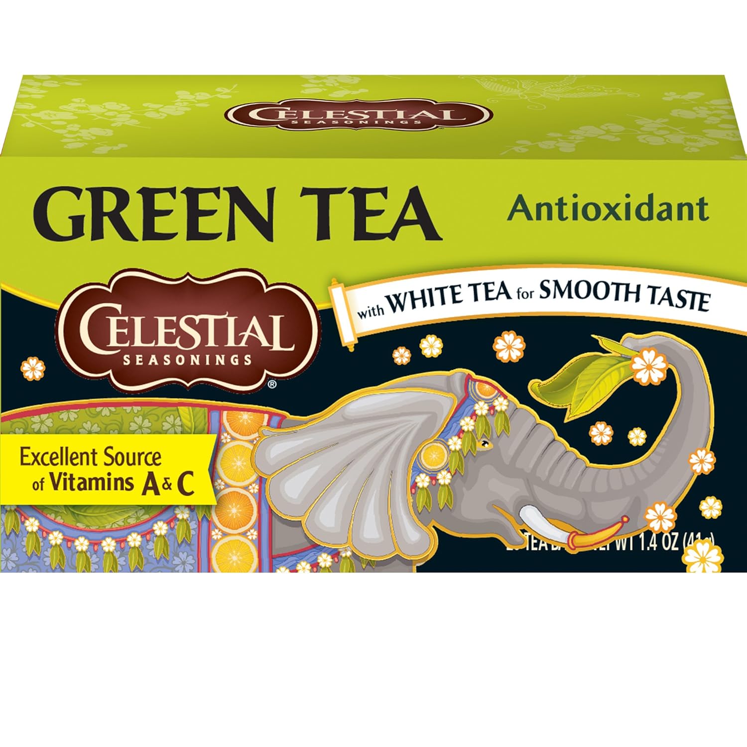 Celestial Seasonings Antioxidant Green Tea, 20 ct [Pack of